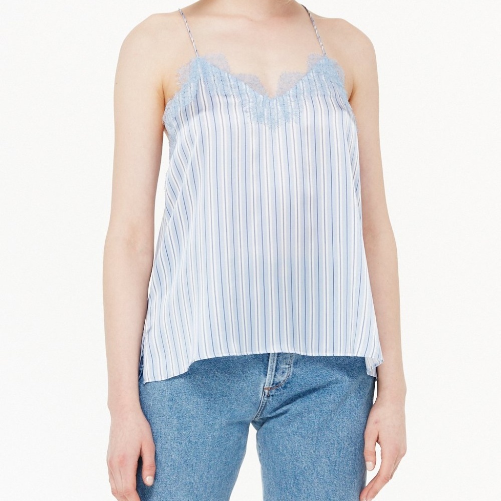 The Racer Charmeuse Top XS